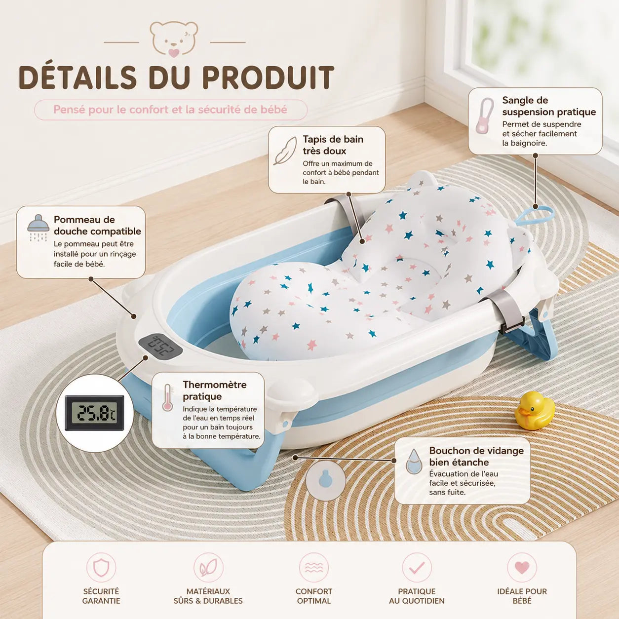 Kit baignoire BABYWASH Baby Nours