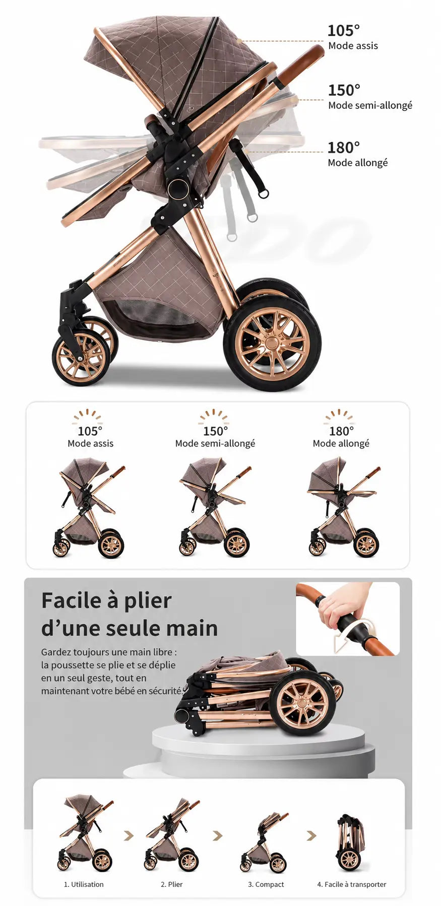 Poussette EASYROAD Baby Nours