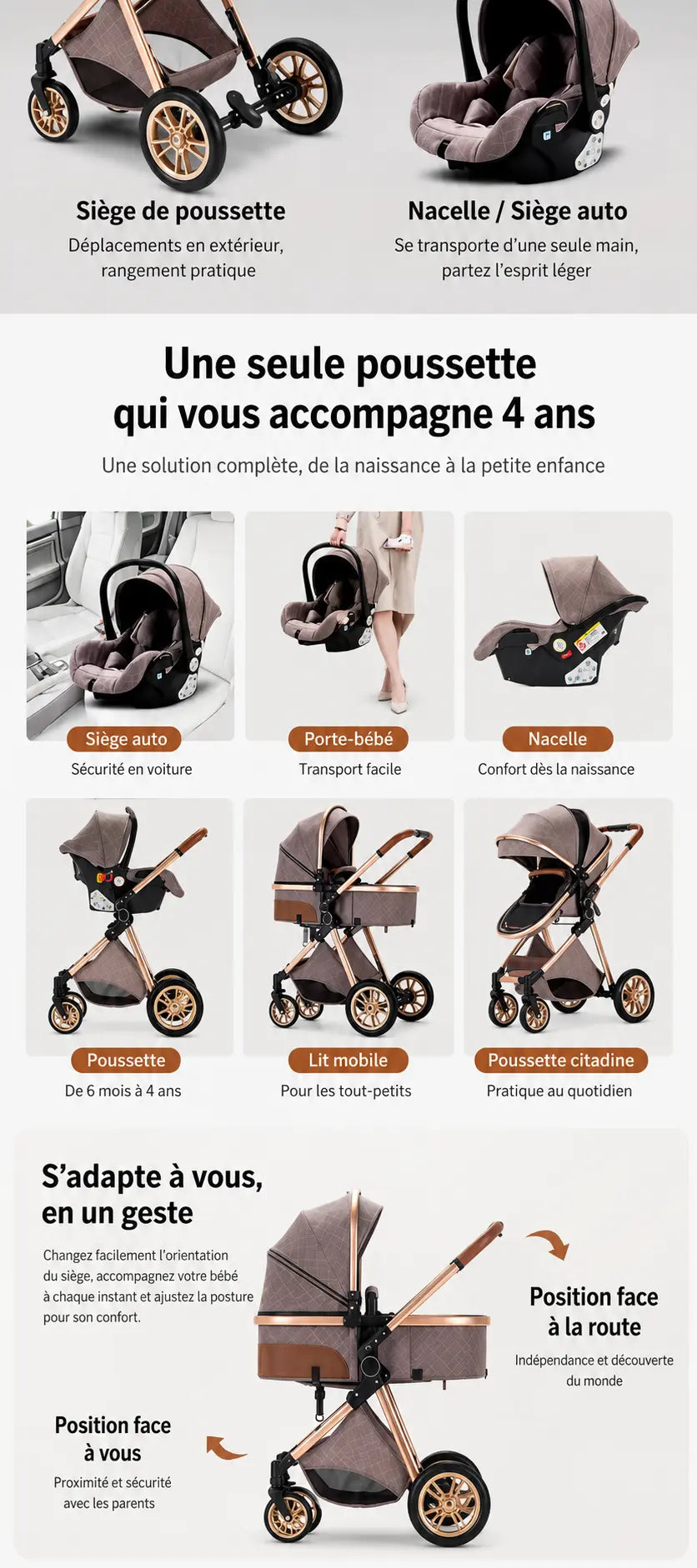 Poussette EASYROAD Baby Nours